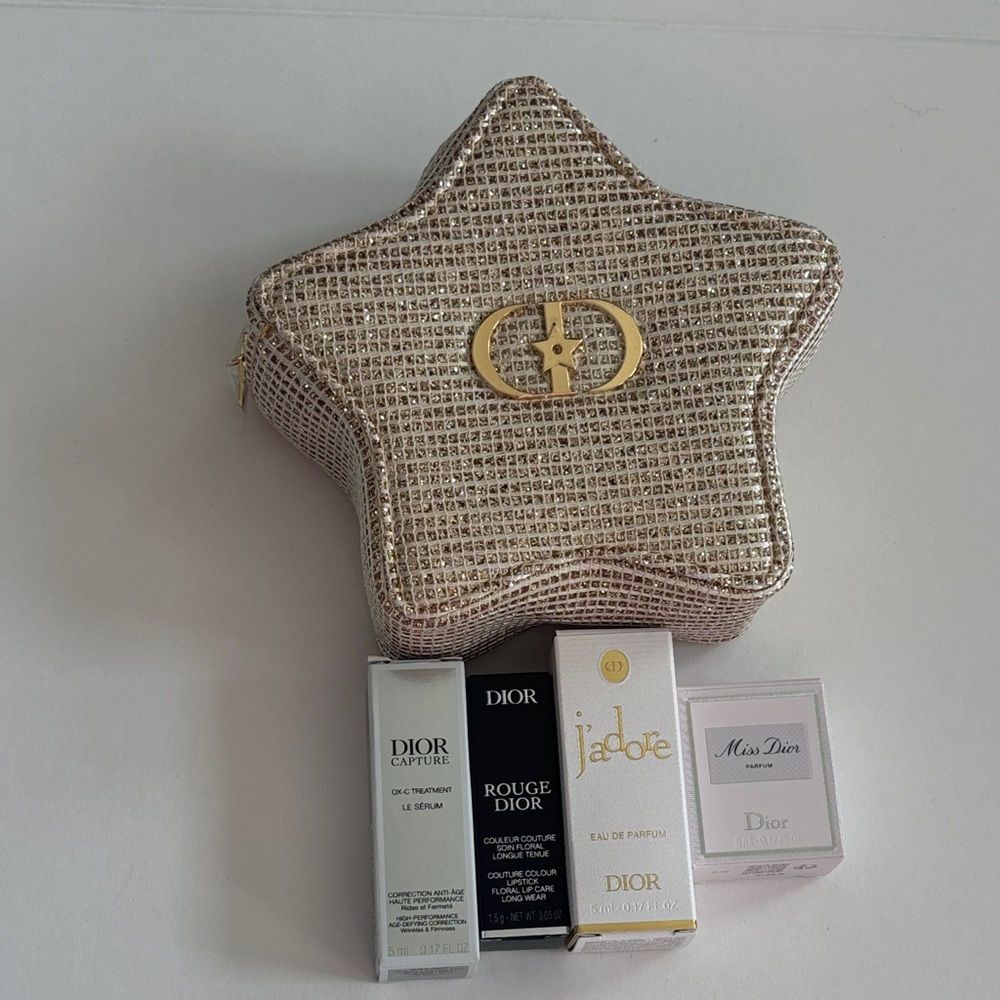 Dior Gold Star Bag with Makeup Collection - Picture 8 of 8